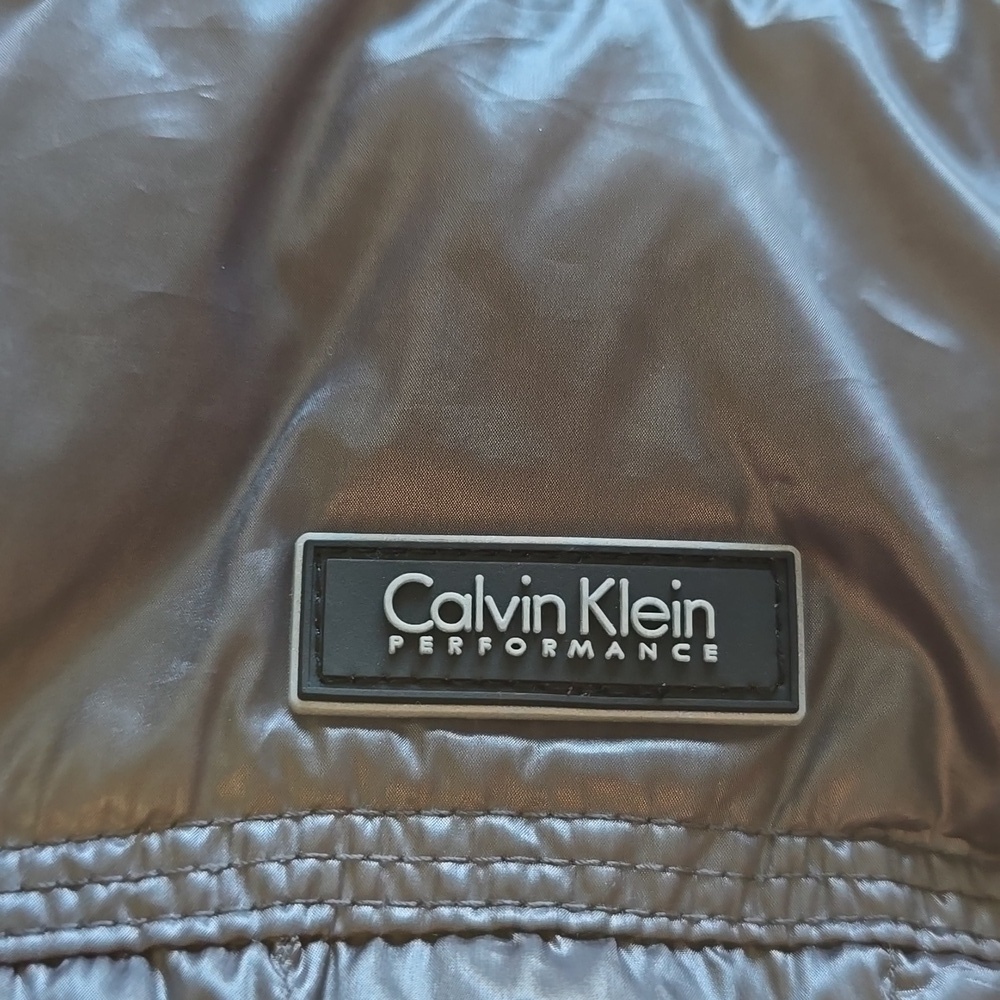 Calvin Klein Performance Asymmetrical Down Vest | Gunmetal Gray | Size XS - Picture 12 of 16